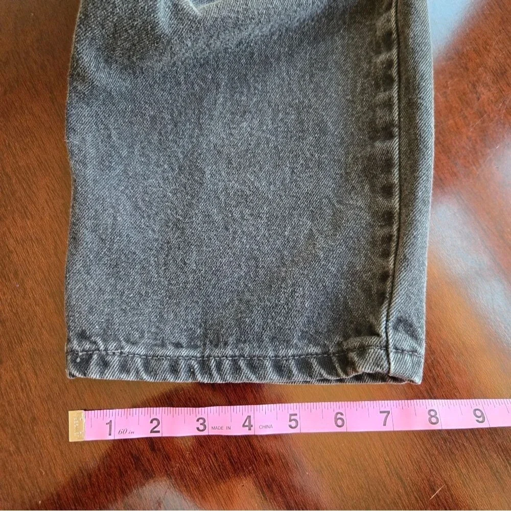 Vintage 90s Levi’s 550 Relaxed Fit Black Wash Jeans - Made in USA/PR - 36x30